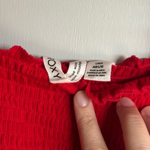 Red Roxy Mini Dress - Picture 4 of 4